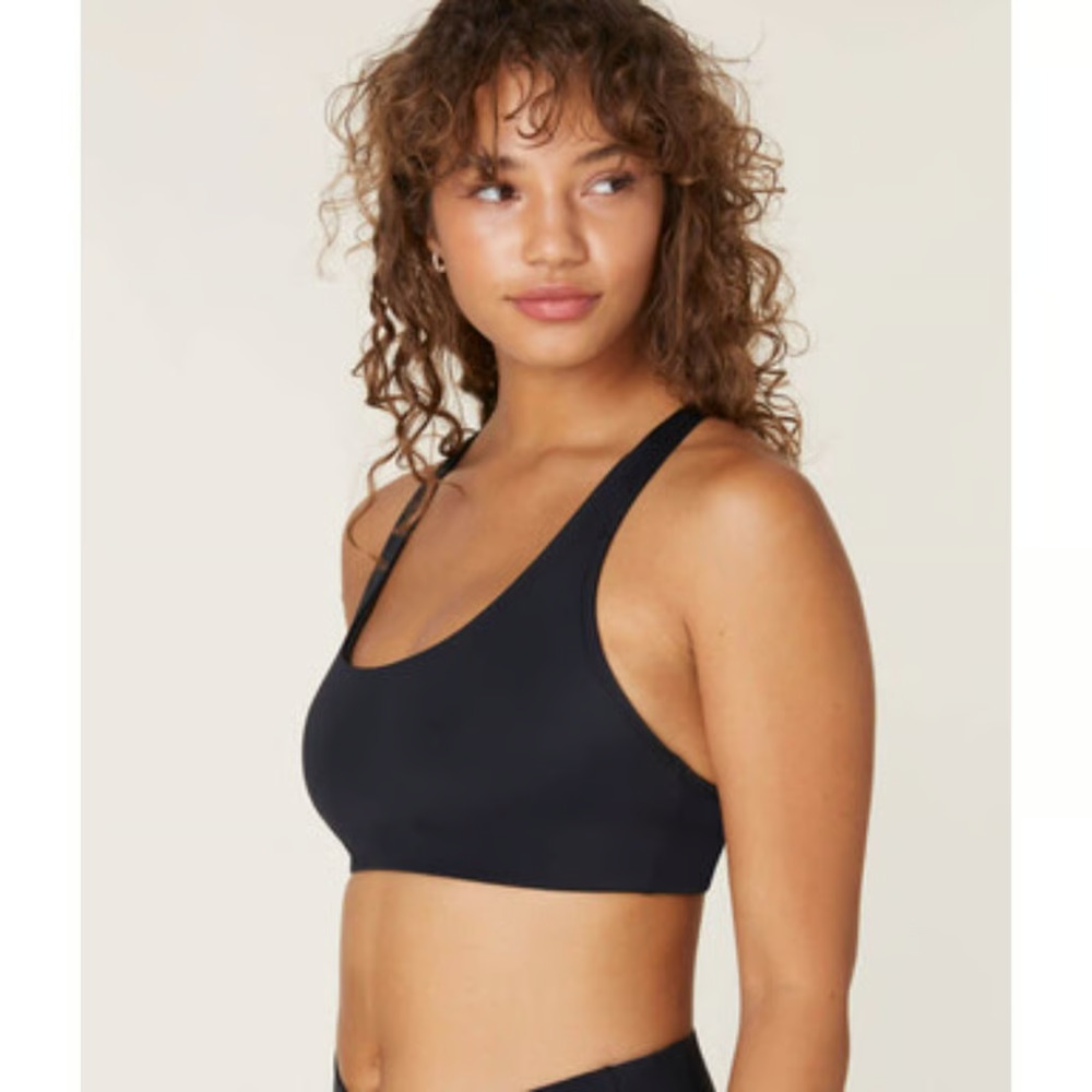 Andie Swim The Caledonia Halter Bikini Top in Black Size Small NWT Crossback